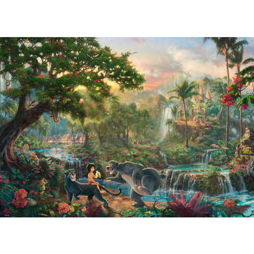 Thomas Kinkade Disney Jungle Book 1000pc Jigsaw Puzzle | Toys n Tuck