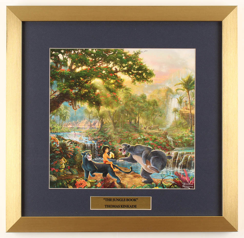 Thomas Kinkade Walt Disney's 'The Jungle Book' 17.5x18 Custom Framed ...